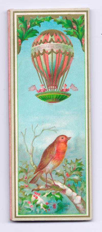 بطاقة عيد الميلاد الفيكتوري ، c.1880 بواسطة مدرسة اللغة الإنجليزية