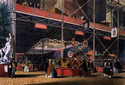 منظر من قسم قسم الهند في المعرض الكبير لعام 1851 ، من صور ديكنسون الشاملة (لون ليثو) بواسطة مدرسة اللغة الإنجليزية
