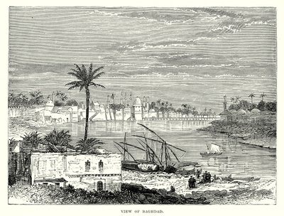 منظر لبغداد (نقش) بواسطة مدرسة اللغة الإنجليزية