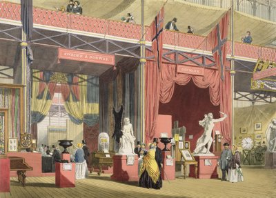 منظر لأقسام السويد والنرويج والدنمارك للمعرض الكبير لعام 1851 ، من صور ديكنسون الشاملة بواسطة مدرسة اللغة الإنجليزية
