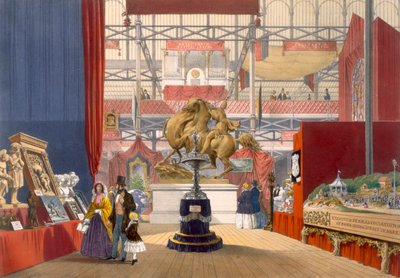 منظر لأدوات زوليفيرين الموسيقية يقف في المعرض الكبير لعام 1851 ، من ديكنسون صور شاملة بواسطة مدرسة اللغة الإنجليزية
