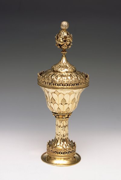 كأس Wardens Grace ، c.1480 (مذهب فضي) (انظر أيضًا 239872) بواسطة مدرسة اللغة الإنجليزية