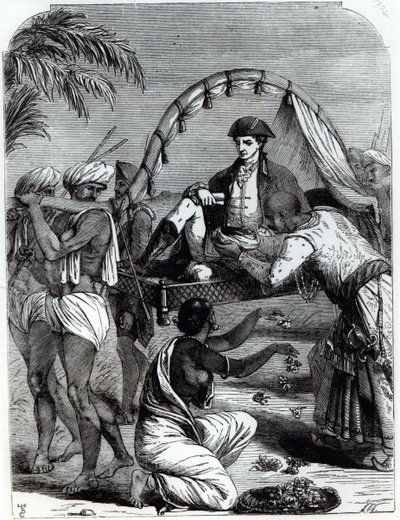 وارن هاستينغز (1732-1818) في الهند عام 1784 بواسطة مدرسة اللغة الإنجليزية