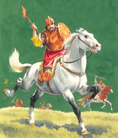 محارب على ظهور الخيل بواسطة مدرسة اللغة الإنجليزية
