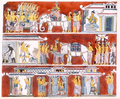 Wessantara Rajah ، الجزء الأول ، من تاريخ وعقيدة البوذية بقلم إدوارد أبهام ، 1829 (انظر أيضًا 414242) بواسطة مدرسة اللغة الإنجليزية