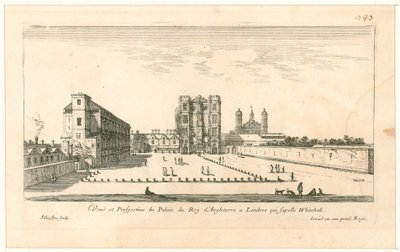 وايتهول. النقش من قبل إسرائيل سيلفستر ، 1640 بواسطة مدرسة اللغة الإنجليزية
