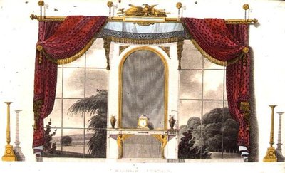 ستارة نافذة للمخدع ، اللوحة 3 من مستودع الفنون في أكرمان ، نُشرت عام 1809 (لون ليثو) بواسطة مدرسة اللغة الإنجليزية