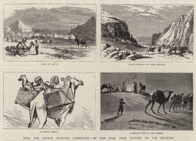 مع لجنة الحدود الأفغانية ، على الطريق من كويتا إلى هيلموند بواسطة مدرسة اللغة الإنجليزية