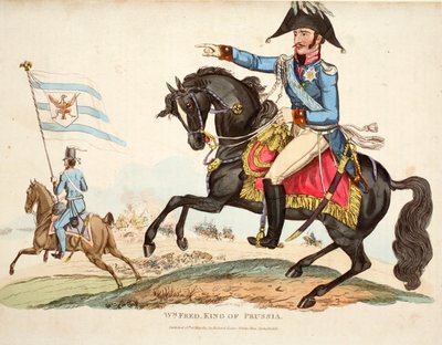 Wm فريد. ملك بروسيا ، حانة. بقلم ريتشارد إيفانز ، إنغر رومني ، توضيح من سرد تاريخي لمعركة واترلو بقلم ويليام مودفورد ، 1816 بواسطة مدرسة اللغة الإنجليزية