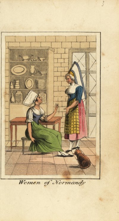 Women of Normandy, France, in a kitchen بواسطة مدرسة اللغة الإنجليزية