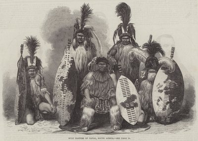 Zulu Kaffirs of Natal ، جنوب إفريقيا (نقش) بواسطة مدرسة اللغة الإنجليزية