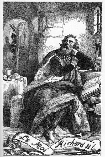 ichard III (حياة وموت ريتشارد الثالث) - رسم توضيحي في "" Complete de William Shakespeare "" "1866 - تم استعارة الرسوم التوضيحية والشكل العام لهذه الطبعة من رسم كاسيل شكسبير ، الذي نُشر في لندن بواسطة مدرسة اللغة الإنجليزية