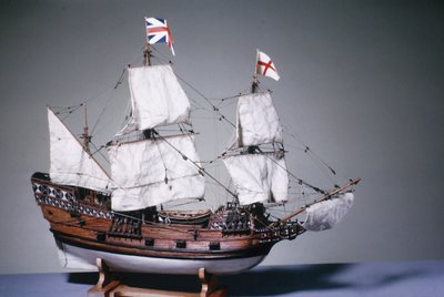 نموذج 1:60 من Mayflower 1620 (الخشب) (انظر أيضًا 3220) بواسطة المدرسة الإنجليزية المدرسة الإنجليزية