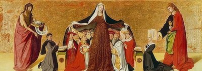 مادونا الواقية. 1452 بواسطة إنجويراند كوارتون