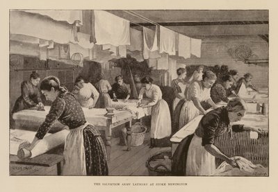 مغسلة جيش الخلاص في ستوك نيوينجتون (نقش) بواسطة إينوك وارد