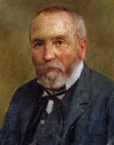 Portrait of my father (Giuseppe Cavalli) (oil on canvas) بواسطة إنريكو كافالي