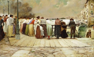 على الجسر ، 1893 بواسطة إنريكي سيرا