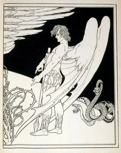 ملاك عملاق من كتاب يهوذا رسمه إفرايم موسى ليلين (1874-1925). يُعتبر ليليان والد الأيقونية الصهيونية ، التي تم إنشاؤها على طراز Jugendstil (الفن الألماني الحديث). قام بتوضيح "يهوذا" (1900) ، وهو كتاب في الشعر التوراتي من تأليف أ بواسطة افرايم موسى الزنابق