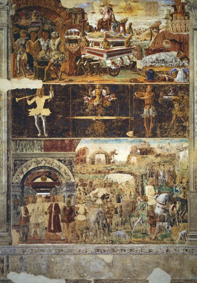 شهر سبتمبر: انتصار فولكان وعلامة الميزان ، من غرفة الأشهر ، 1467-1470 بواسطة إركول دي روبرتتي
