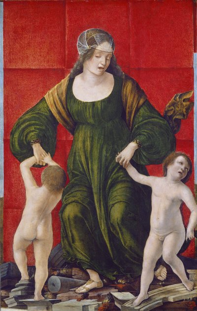 زوجة صدربعل وأولادها ، c.1490-3 (درجة الحرارة على لوحة الحور) بواسطة إركول دي روبرتتي