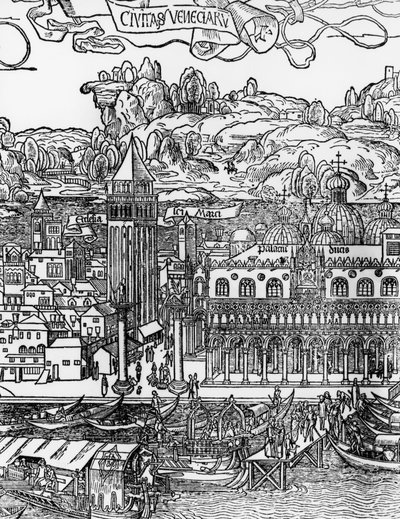 البندقية ، نقش خشبي لإرهارد رويش (1455-1490) ، إيطاليا بواسطة إيرهارد ريويتش