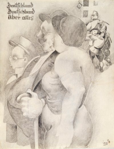 "ألمانيا ، ألمانيا فوق كل شيء" ، 1933. بواسطة إريك بورشرت