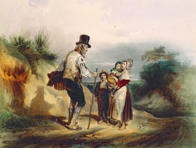 الاختصار ، الرسم التوضيحي للألوان المائية بواسطة إرنست جرينير لـ Les Miserables بقلم فيكتور هوغو (1802-1885) بواسطة إرنست (بعد) جرينير
