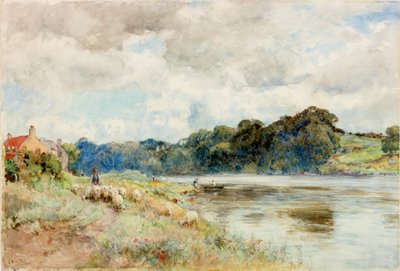 على Coquet ، حوالي عام 1902 (ألوان مائية) بواسطة إرنست ألبرت ووترلو