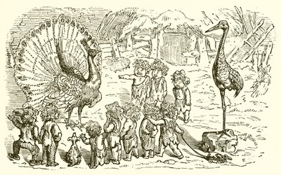 الطاووس والرافعة بواسطة Ernest Henry Griset