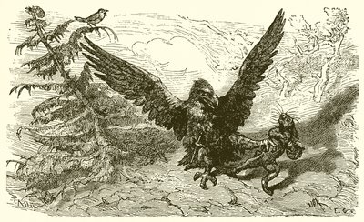العصفور والأرنب البري بواسطة Ernest Henry Griset
