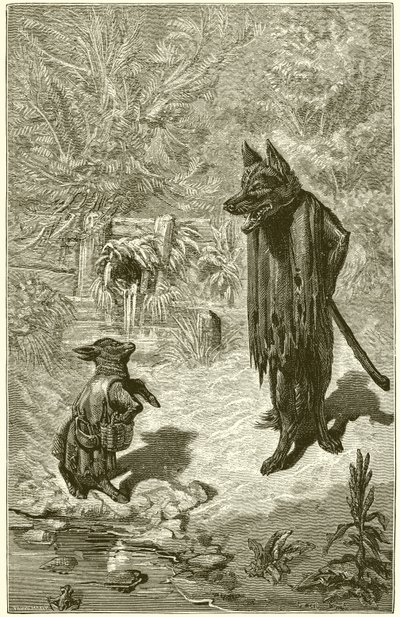 الذئب والحمل بواسطة Ernest Henry Griset