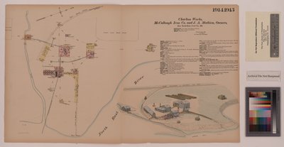 أعمال شاربون ، ماريلاند ، مسوحات سداسية عامة ، 1885 بواسطة إرنست هيكسامير
