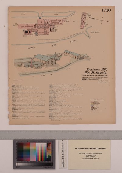 مطحنة بروفيدانس ، Fairhill ، ماريلاند ، مسوحات Hexamer العامة ، 1882 بواسطة إرنست هيكسامير