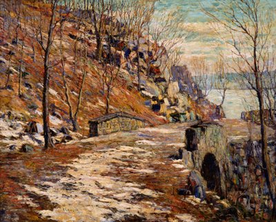 الطريق أسفل الحواجز بواسطة Ernest Lawson