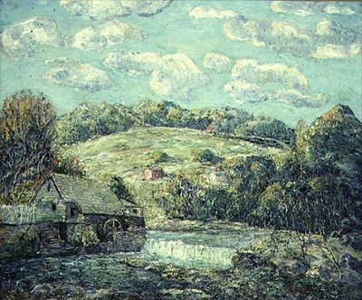 The Old Mill ، ويلتون ، كونيتيكت (زيت على قماش) بواسطة ارنست لوسون