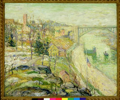 واشنطن بريدج ، مدينة نيويورك ، 1915-25 (زيت على قماش) بواسطة ارنست لوسون