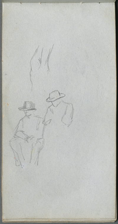 كراسة الرسم ، الصفحة 32: دراسة الأشكال. بواسطة جان لويس إرنست ميسونييه