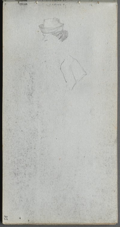 كراسة الرسم ، الصفحة 35: دراسة الرأس. بواسطة جان لويس إرنست ميسونييه