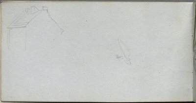 كراسة الرسم ، الصفحة 54: دراسة العمارة. بواسطة جان لويس إرنست ميسونييه