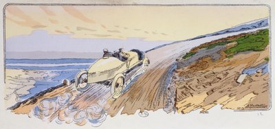 هنري روجير في لورين ديتريش يتنافس في رالي جبل فينتوكس في عام 1904 ، ج .1910 بواسطة إرنست مونتوت