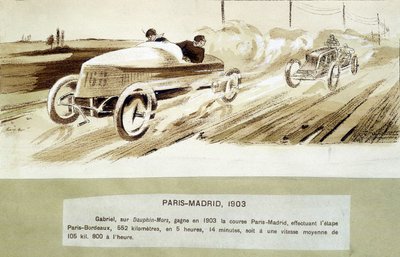 The Paris-Madrid race بواسطة إرنست مونتوت