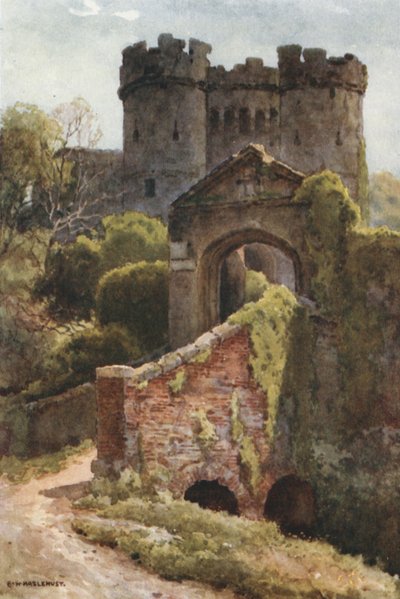 قلعة Carisbrooke (لون ليثو) بواسطة إرنست ويليام هاسلهوست
