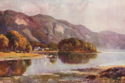 Derwentwater من Friars Crag (لون ليثو) بواسطة إرنست ويليام هاسلهوست