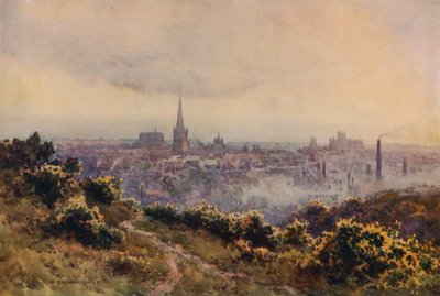نورويتش من Mousehold Heath (لون ليثو) بواسطة إرنست ويليام هاسلهوست