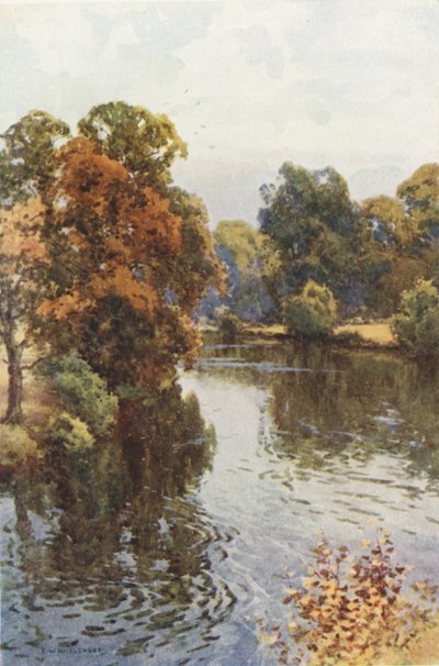 The Dee at Eaton (لون ليثو) بواسطة إرنست ويليام هاسلهوست