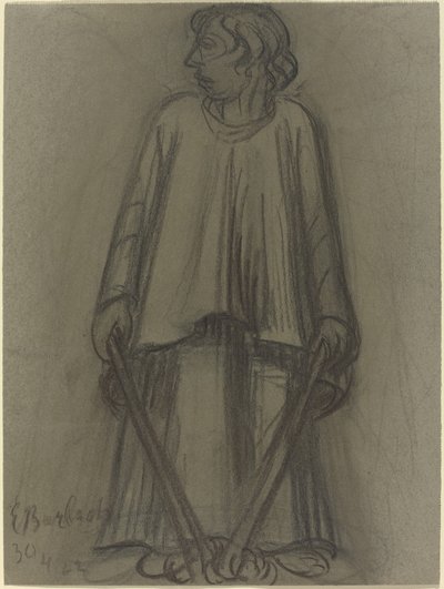 شخصية دائمة مع مشاعل مطفأة ، 1922. بواسطة إرنست بارلاخ