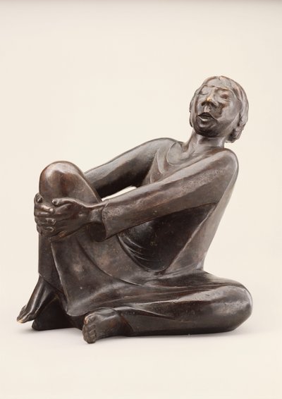 الرجل المغني Der Singende Mann ، تم تصويره عام 1928 وصب في عام 1930 (برونز مع الزنجار البني الداكن) بواسطة إرنست بارلاخ