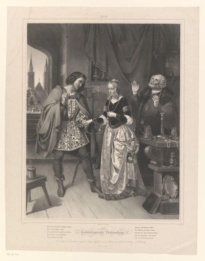 رجل يطلب يد امرأة Goldschmieds Töchterlein (العنوان على الكائن) ابنة الصائغ (عنوان المسلسل) بواسطة إرنست فريدريش أولديرمان