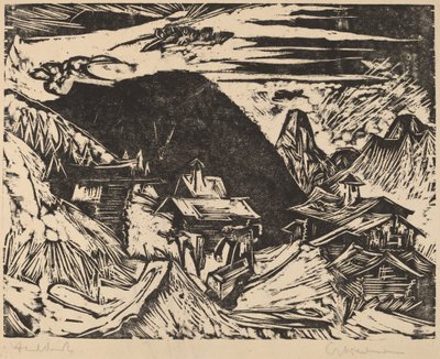 مرعى جبال الألب ، 1918. بواسطة إرنست لودفيج كيرشنر