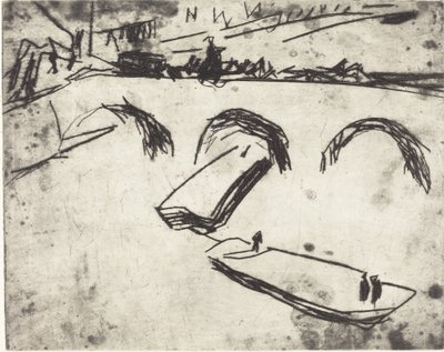 جسر على جسر ولي العهد Brucke am Kronprinzenufer ، 1909. بواسطة إرنست لودفيج كيرشنر